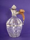 Redlich & Co. Sterling Silver Cut Glass Decanter Pitcher Jug